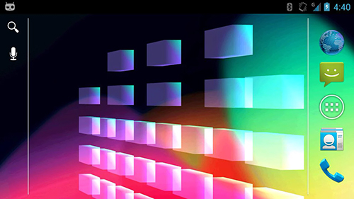Screenshot dello Schermo Equalizer 3D sul cellulare e tablet.