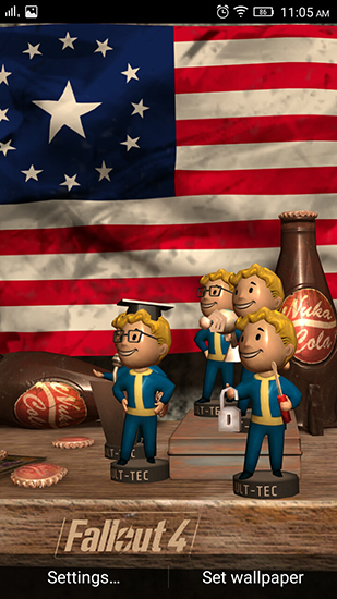 Scaricare Fallout 4 — sfondi animati gratuiti per l'Android su un Desktop. 