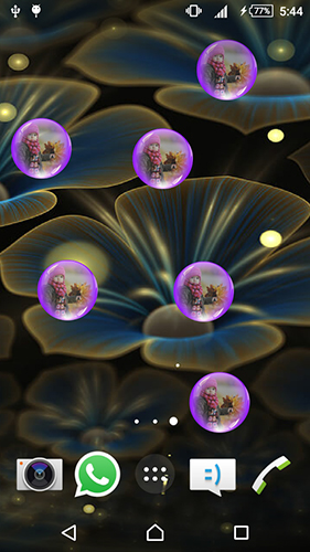 Screenshot dello Schermo Fantasy flowers sul cellulare e tablet.