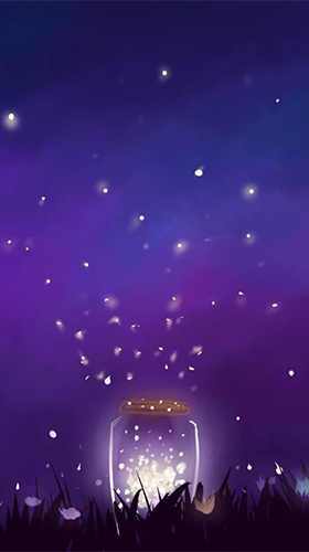 Screenshot dello Schermo Fireflies by Jango LWP Studio sul cellulare e tablet.