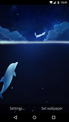 Scaricare Fish&Bird love — sfondi animati gratuiti per l'Android su un Desktop. 