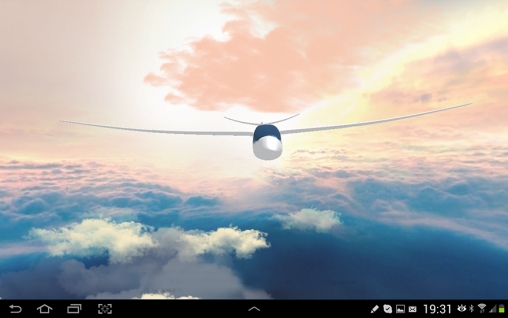 Scaricare Flight in the sky 3D — sfondi animati gratuiti per l'Android su un Desktop. 