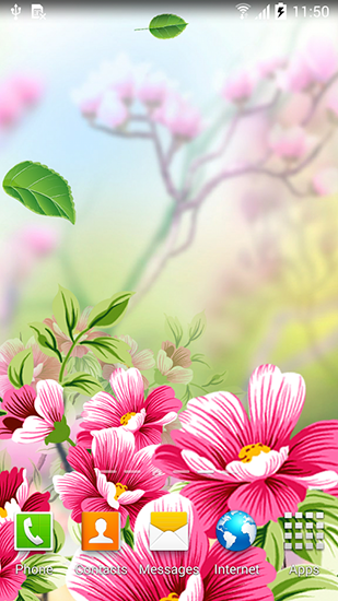 Scaricare Flowers by Live wallpapers — sfondi animati gratuiti per l'Android su un Desktop. 