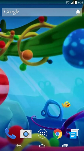 Screenshot dello Schermo Funny little fish sul cellulare e tablet.