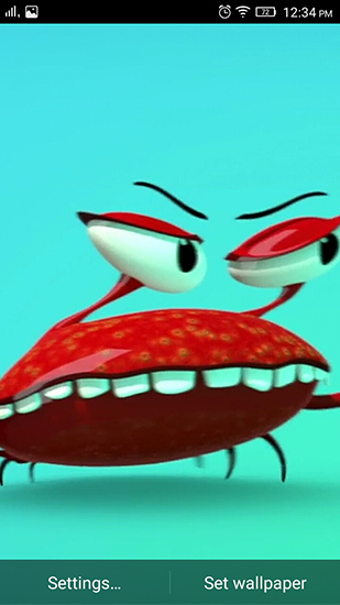 Scaricare Funny Mr. Crab — sfondi animati gratuiti per l'Android su un Desktop. 