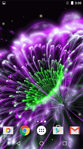 Screenshot dello Schermo Glowing flowers by Free Wallpapers and Backgrounds sul cellulare e tablet.