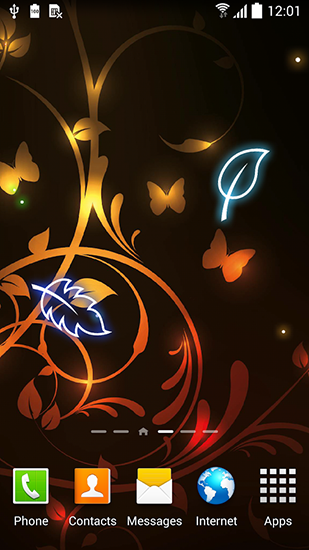 Scaricare Glowing flowers — sfondi animati gratuiti per l'Android su un Desktop. 