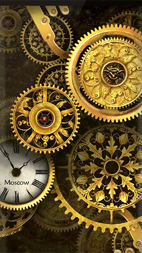 Screenshot dello Schermo Gold clock by Mzemo sul cellulare e tablet.