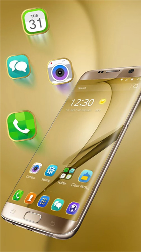 Screenshot dello Schermo Gold theme for Samsung Galaxy S8 Plus sul cellulare e tablet.