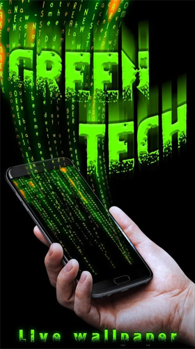 Screenshot dello Schermo Green tech sul cellulare e tablet.
