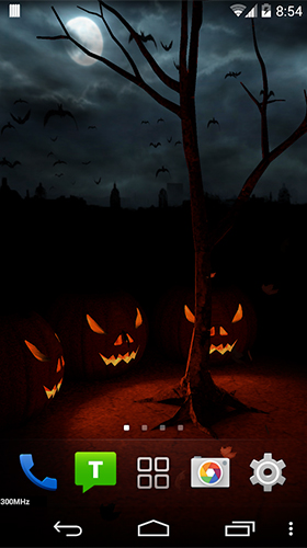Screenshot dello Schermo Halloween evening 3D sul cellulare e tablet.