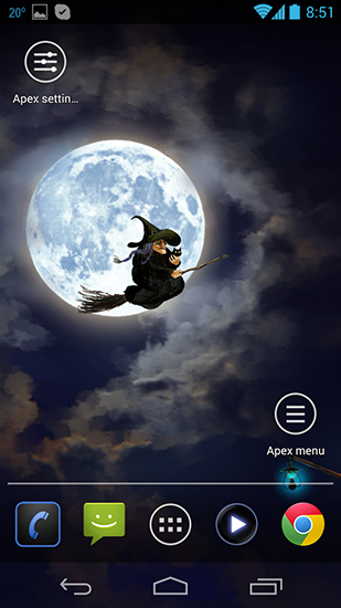 Scaricare Halloween: Happy witches — sfondi animati gratuiti per l'Android su un Desktop. 