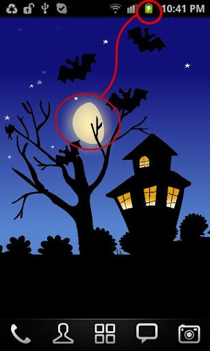 Scaricare Halloween: Moving world — sfondi animati gratuiti per l'Android su un Desktop. 