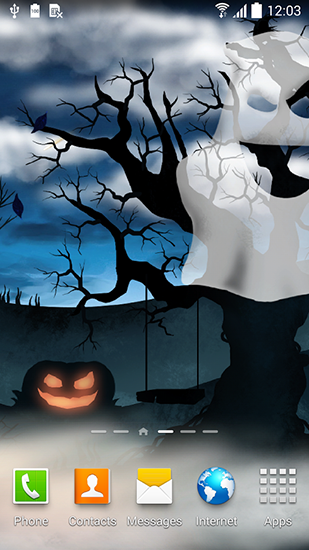 Scaricare Halloween night — sfondi animati gratuiti per l'Android su un Desktop. 