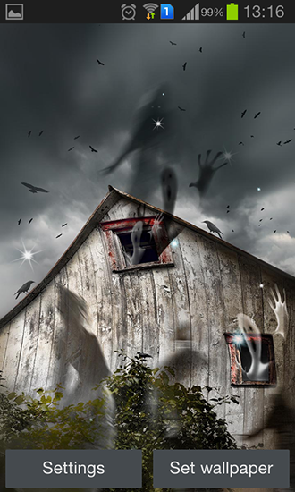 Scaricare Haunted house — sfondi animati gratuiti per l'Android su un Desktop. 