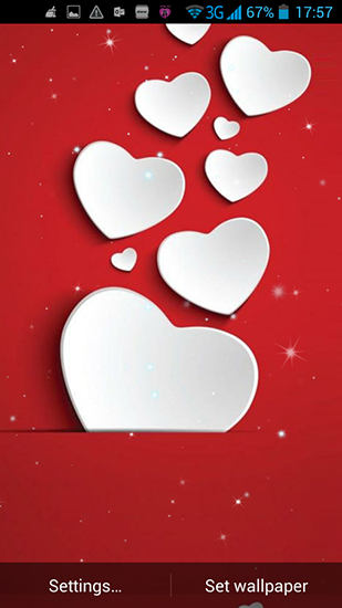 Scaricare Hearts of love — sfondi animati gratuiti per l'Android su un Desktop. 