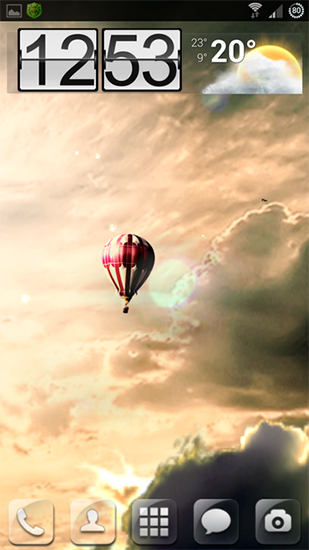 Scaricare Hot air balloon 3D — sfondi animati gratuiti per l'Android su un Desktop. 