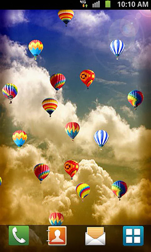 Scaricare Hot air balloon by Venkateshwara apps — sfondi animati gratuiti per l'Android su un Desktop. 