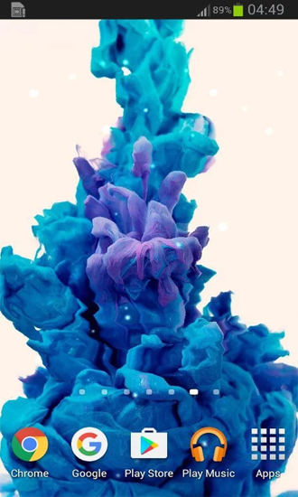 Screenshot dello Schermo Inks in Water sul cellulare e tablet.