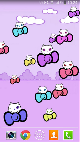 Scaricare Kitty cute — sfondi animati gratuiti per l'Android su un Desktop. 