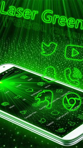 Screenshot dello Schermo Laser green light sul cellulare e tablet.