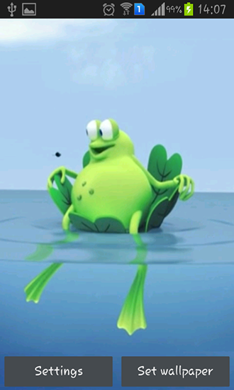 Scaricare Lazy frog — sfondi animati gratuiti per l'Android su un Desktop. 