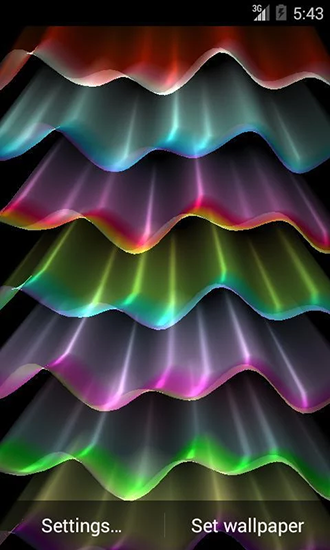 Scaricare Light wave — sfondi animati gratuiti per l'Android su un Desktop. 