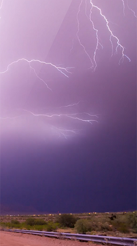 Screenshot dello Schermo Lightning 3D sul cellulare e tablet.