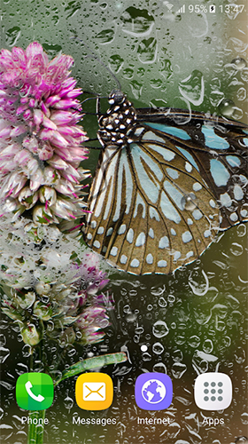 Screenshot dello Schermo Macro butterflies sul cellulare e tablet.