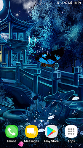 Screenshot dello Schermo Magic night sul cellulare e tablet.