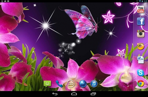 Scaricare Magic butterflies — sfondi animati gratuiti per l'Android su un Desktop. 