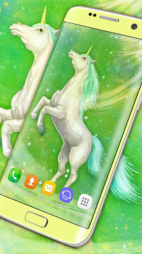 Screenshot dello Schermo Majestic unicorn sul cellulare e tablet.
