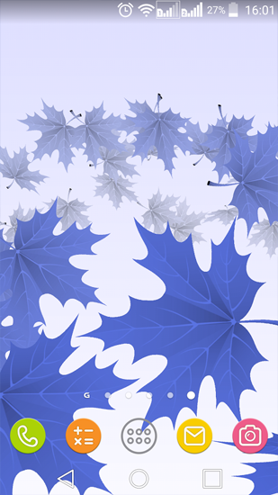Screenshot dello Schermo Maple Leaves sul cellulare e tablet.
