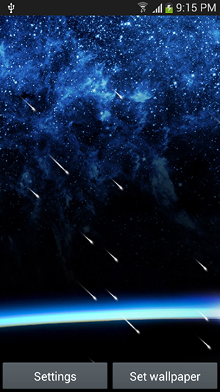 Scaricare Meteor shower by Top live wallpapers hq — sfondi animati gratuiti per l'Android su un Desktop. 