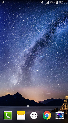 Screenshot dello Schermo Meteors sky sul cellulare e tablet.