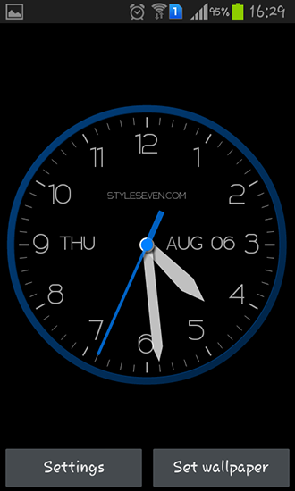 Scaricare Modern clock — sfondi animati gratuiti per l'Android su un Desktop. 