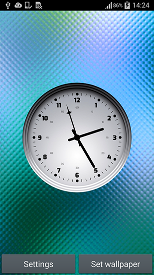 Scaricare Multicolor clock — sfondi animati gratuiti per l'Android su un Desktop. 