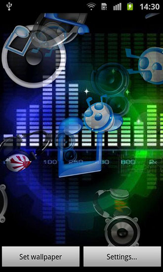 Scaricare Music sound — sfondi animati gratuiti per l'Android su un Desktop. 