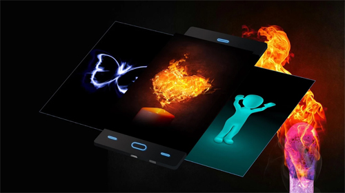 Screenshot dello Schermo Neon 2 HD sul cellulare e tablet.
