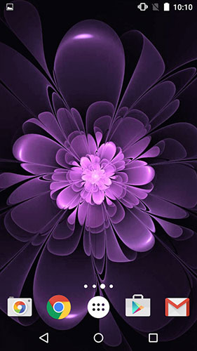 Screenshot dello Schermo Neon flowers by Phoenix Live Wallpapers sul cellulare e tablet.