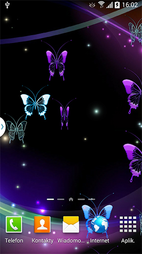 Screenshot dello Schermo Neon hearts by Live Wallpapers 3D sul cellulare e tablet.