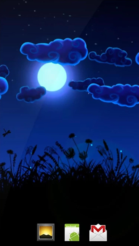 Screenshot dello Schermo Night Nature sul cellulare e tablet.