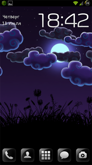 Scaricare Night nature HD — sfondi animati gratuiti per l'Android su un Desktop. 