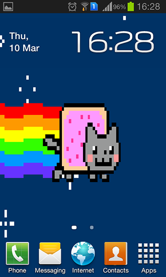 Scaricare Nyan cat — sfondi animati gratuiti per l'Android su un Desktop. 