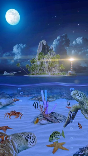 Screenshot dello Schermo Ocean Aquarium 3D: Turtle Isles sul cellulare e tablet.