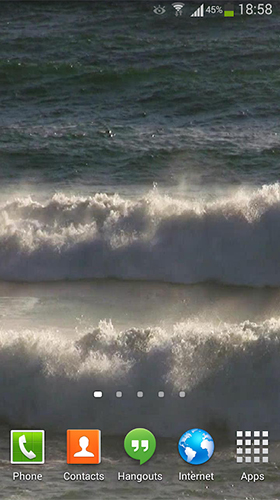 Screenshot dello Schermo Ocean waves by Andu Dun sul cellulare e tablet.