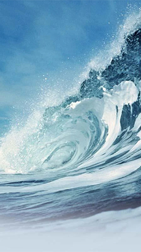 Screenshot dello Schermo Ocean waves by Fusion Wallpaper sul cellulare e tablet.