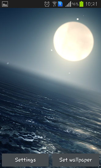 Scaricare Ocean at night — sfondi animati gratuiti per l'Android su un Desktop. 