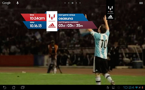 Scaricare Official Messi — sfondi animati gratuiti per l'Android su un Desktop. 