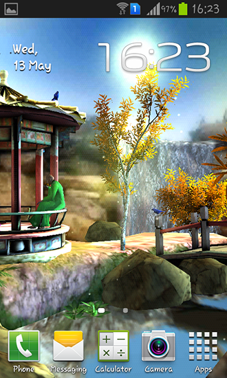 Scaricare Oriental garden 3D — sfondi animati gratuiti per l'Android su un Desktop. 